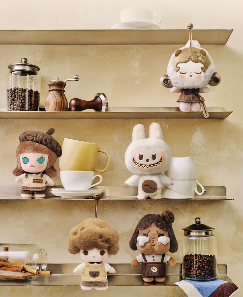 POP BEAN Coffee Factory Series-Plush Pendant