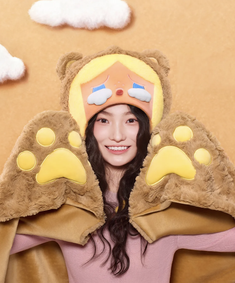 POP BEAN Fluffy & Cozy Series-CRYBABY Multi-functional Blanket