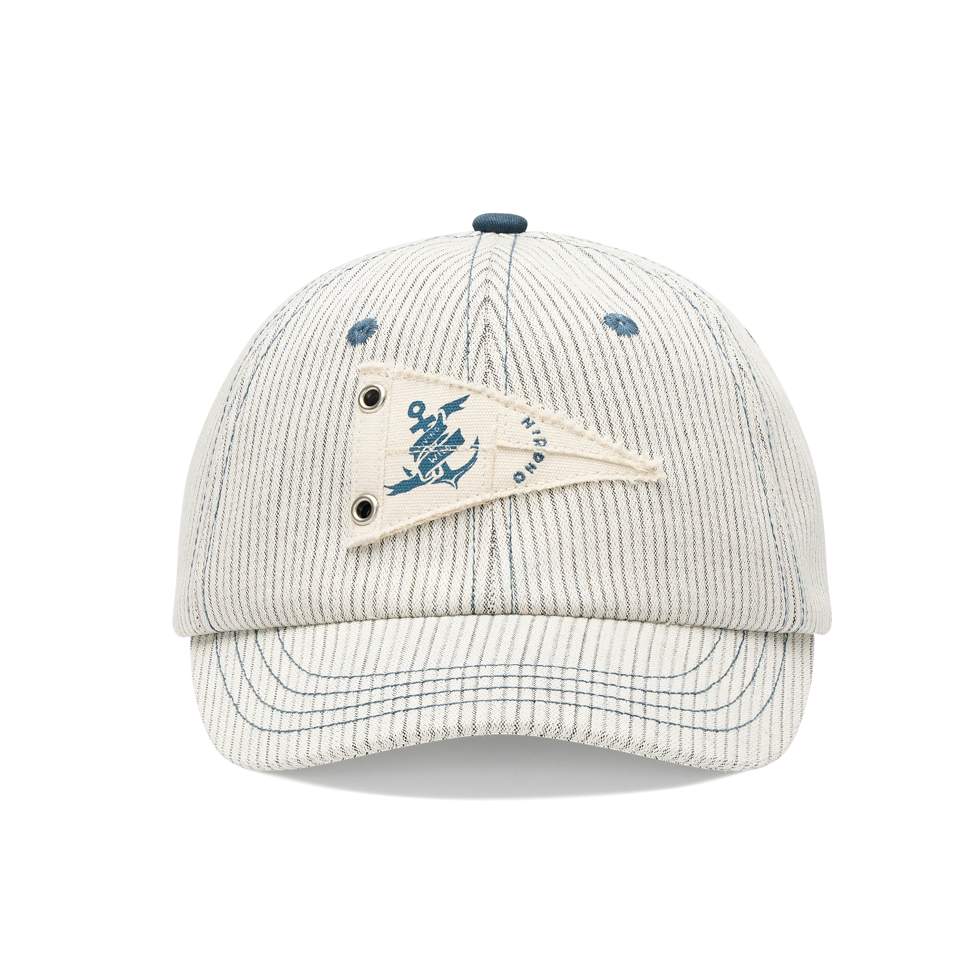 Hirono Living Wild - Freedom Island Nautical Flag Striped Short-Brim Cap