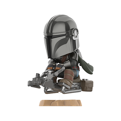 The Mandalorian on Swoop Bike