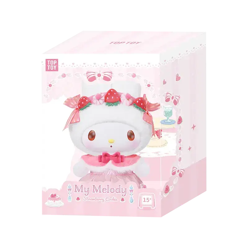 My Melody Strawberry Cookie & Colorful Frosting Series Vinyl 400% Plush