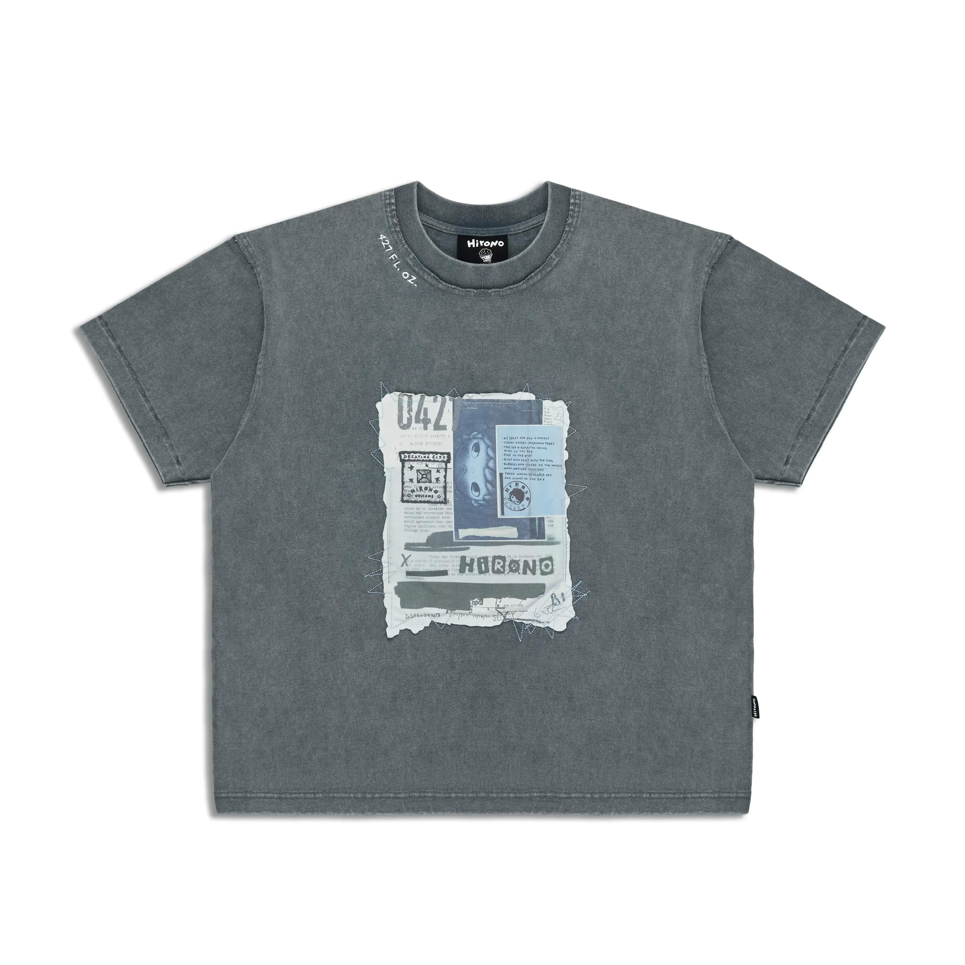 Hirono Living Wild - Scrapbook T-shirt Cement Grey