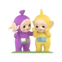 Tinky Winky & Laa-Laa ,Enjoying Tummy Time
