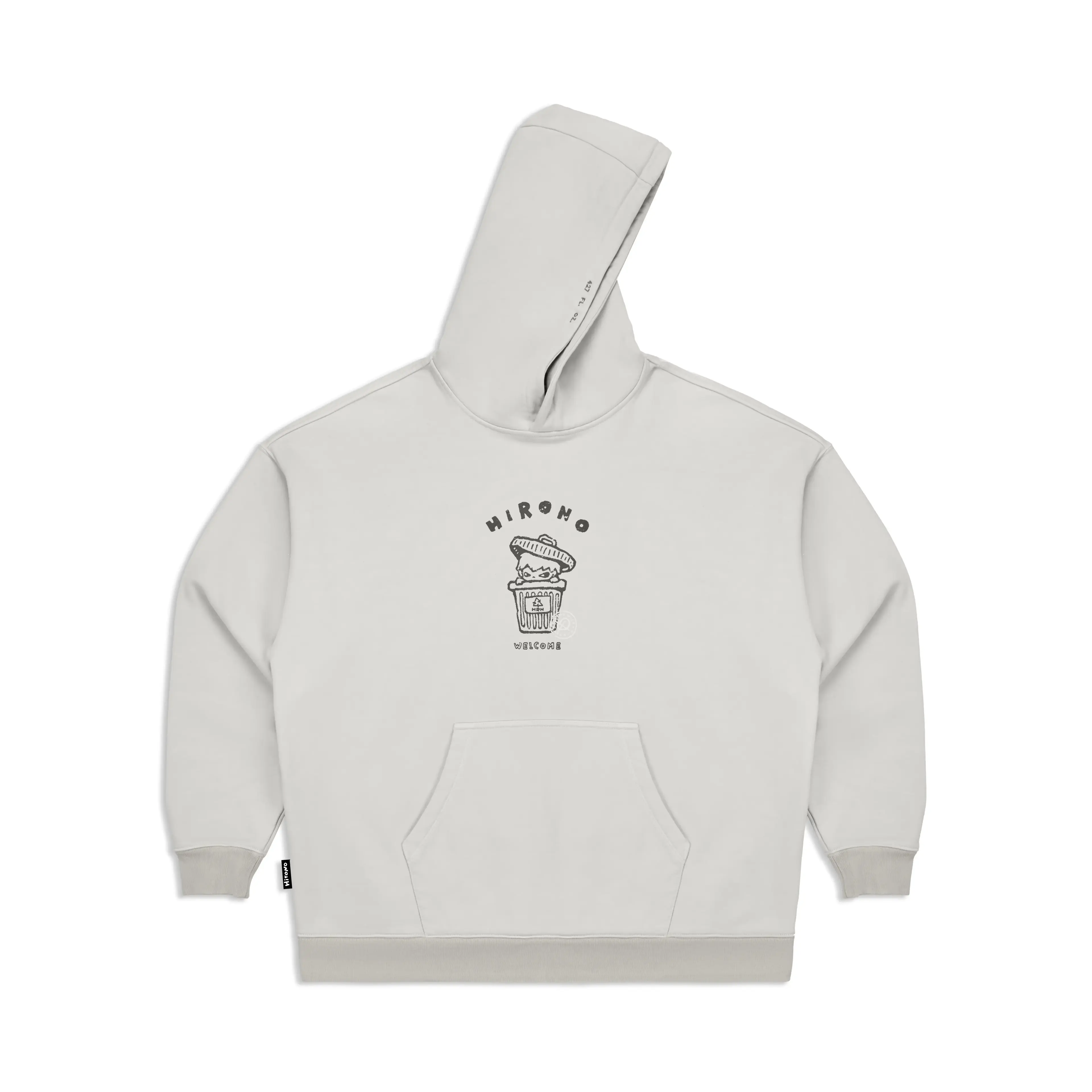 Hirono Living Wild - Dustbin Hoodie Grey