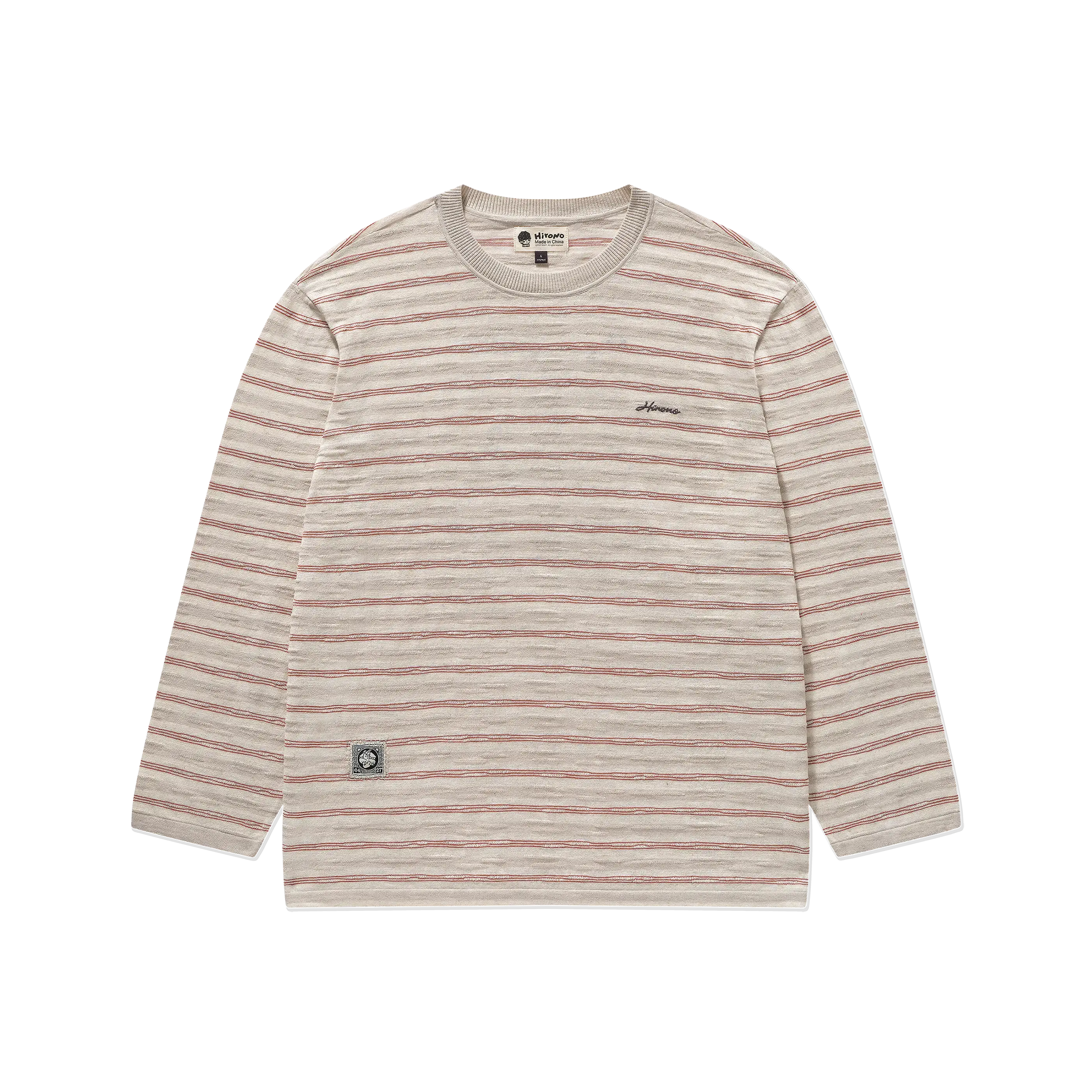 Hirono Whisper Within - Prince of Peace Knitted Striped Long-Sleeve T-Shirt
