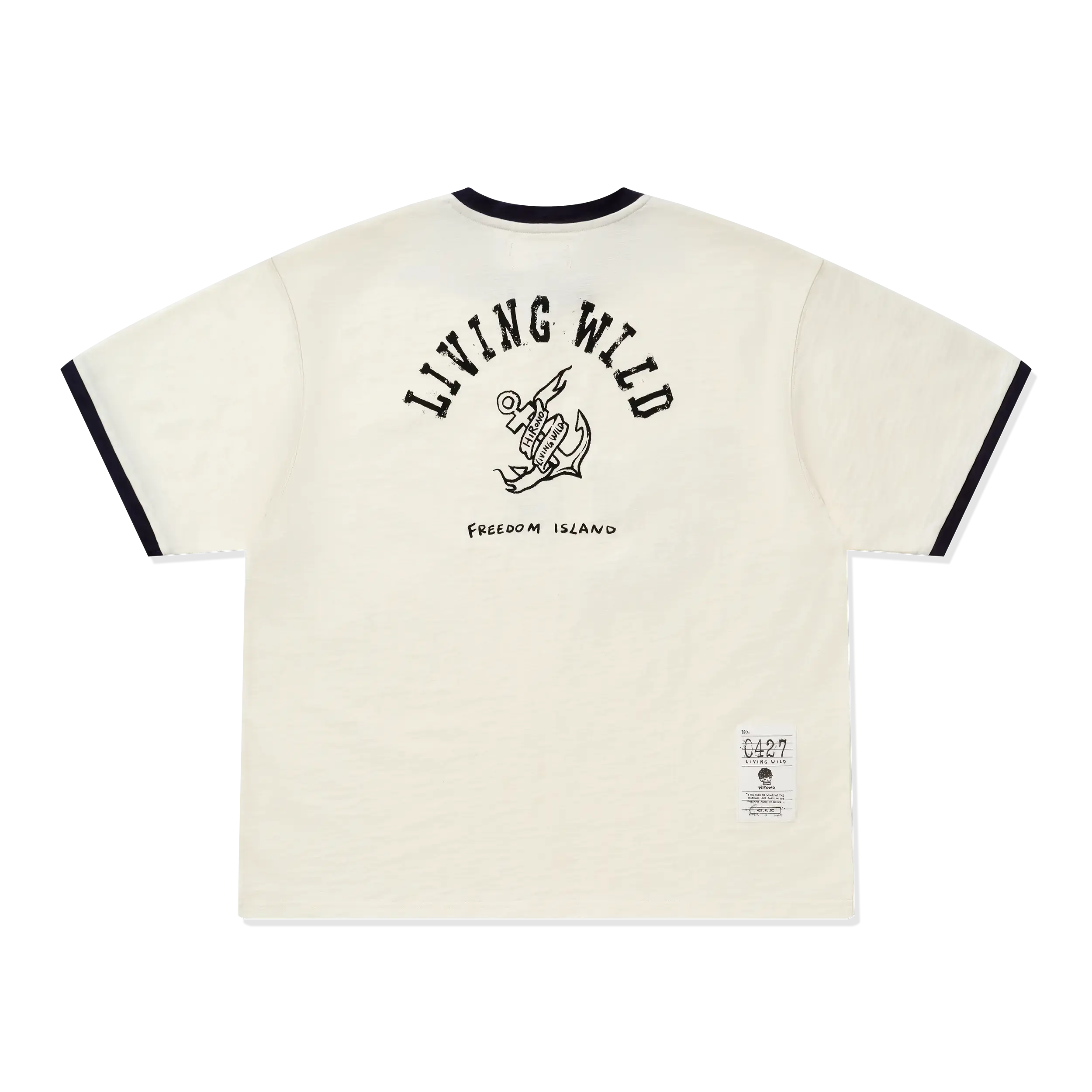 Hirono Living Wild - Voyager Embroidered Tee White