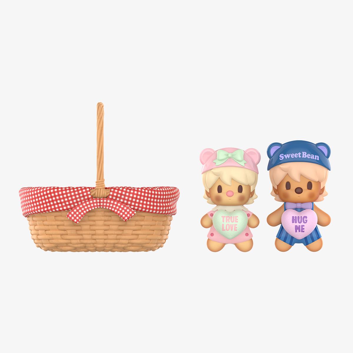 Sweet Bean Cookie Basket Figurine