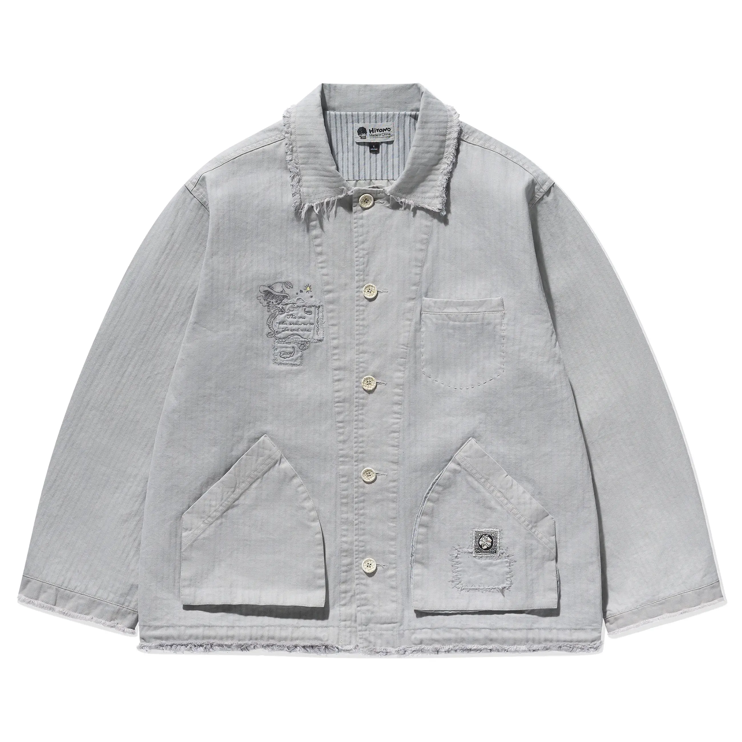 Hirono Whisper Within - Poet Laureate Jacket Slate Grey