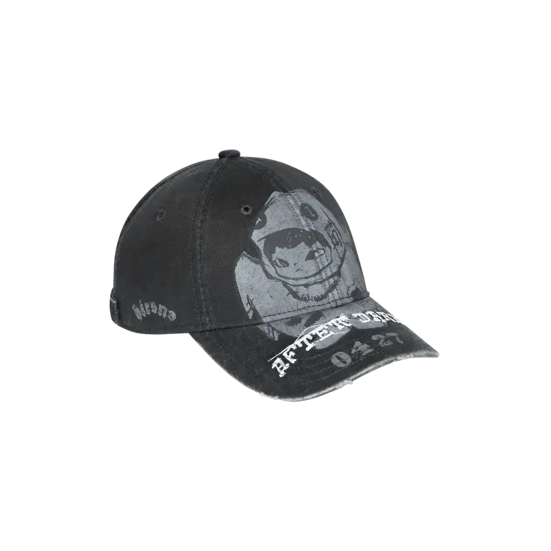 Hirono After Dark - Ghost Baseball Cap Washed Black