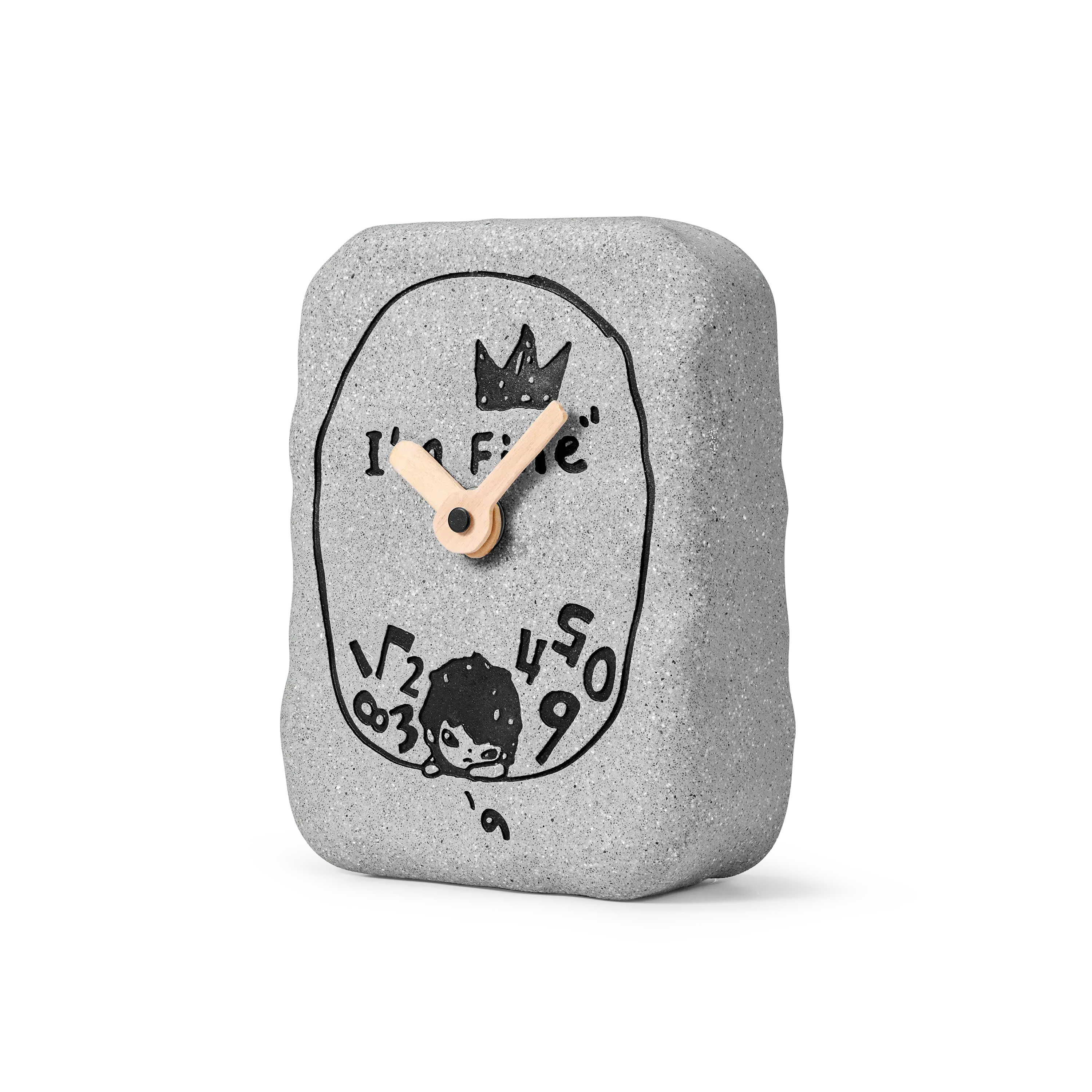 Hirono Living Wild - I'm Fine Cement Clock Ornament