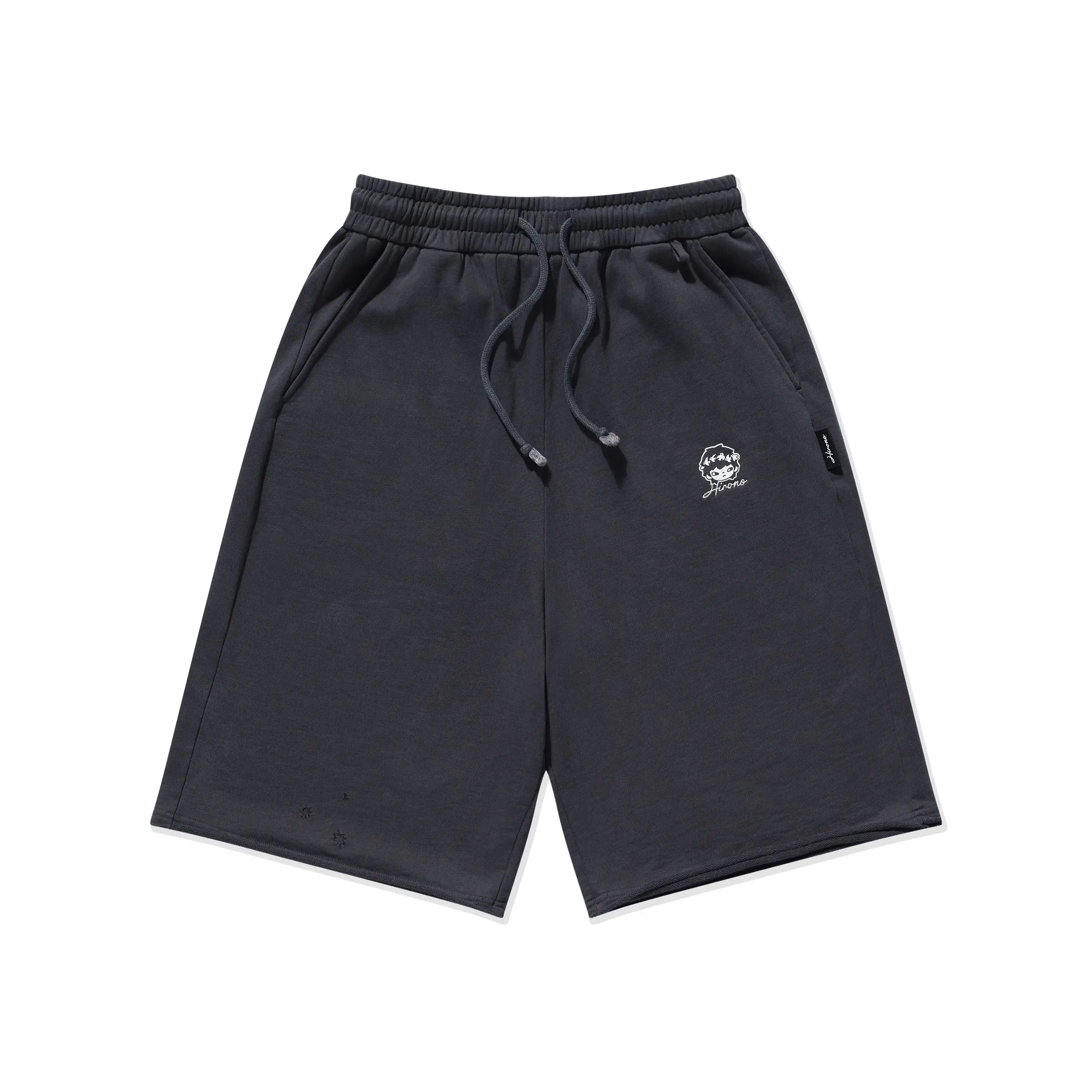 Hirono Whisper Within - Poet Laureate Knitted Mid-length Shorts Washed Black