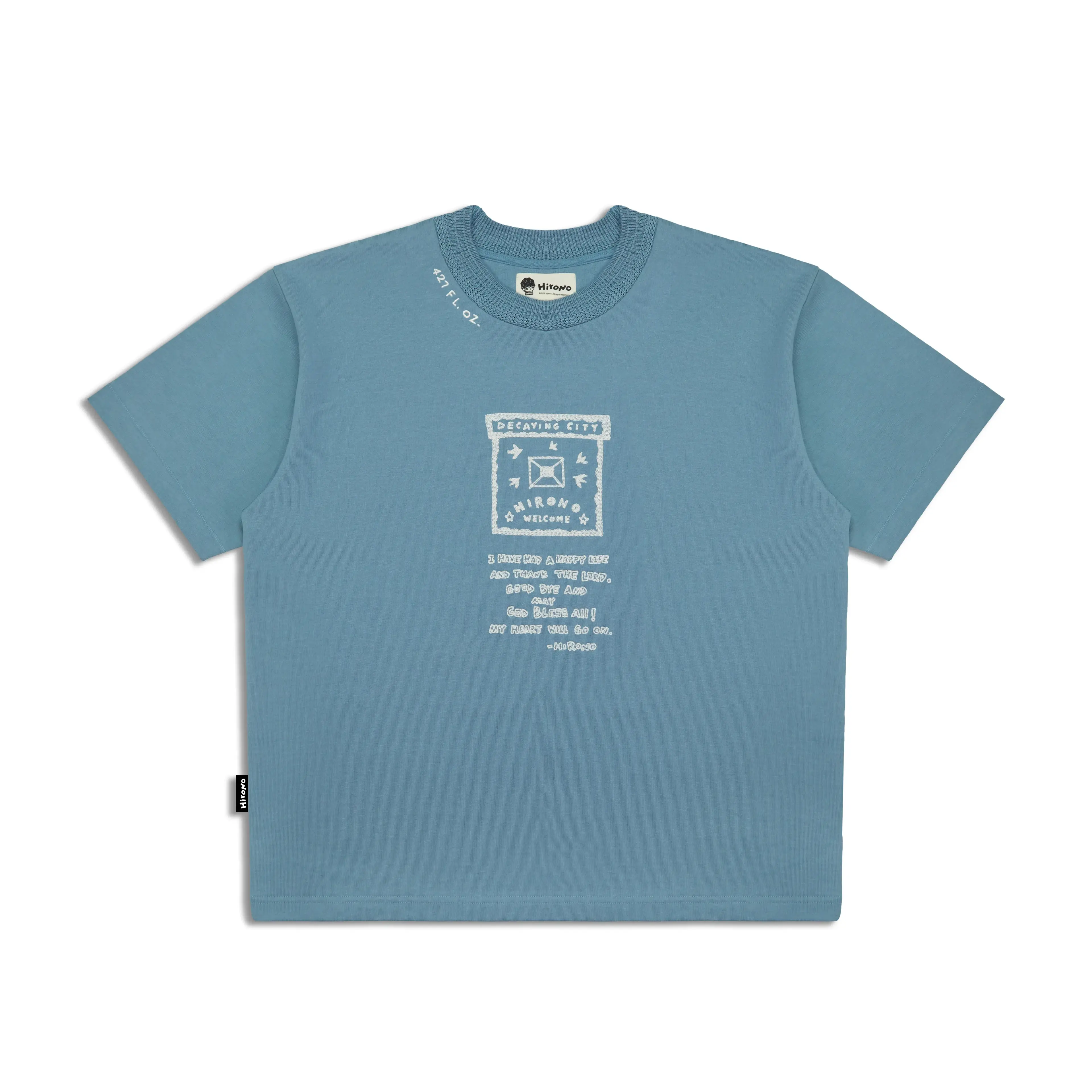 Hirono Living Wild - Decaying City T-shirt Blue