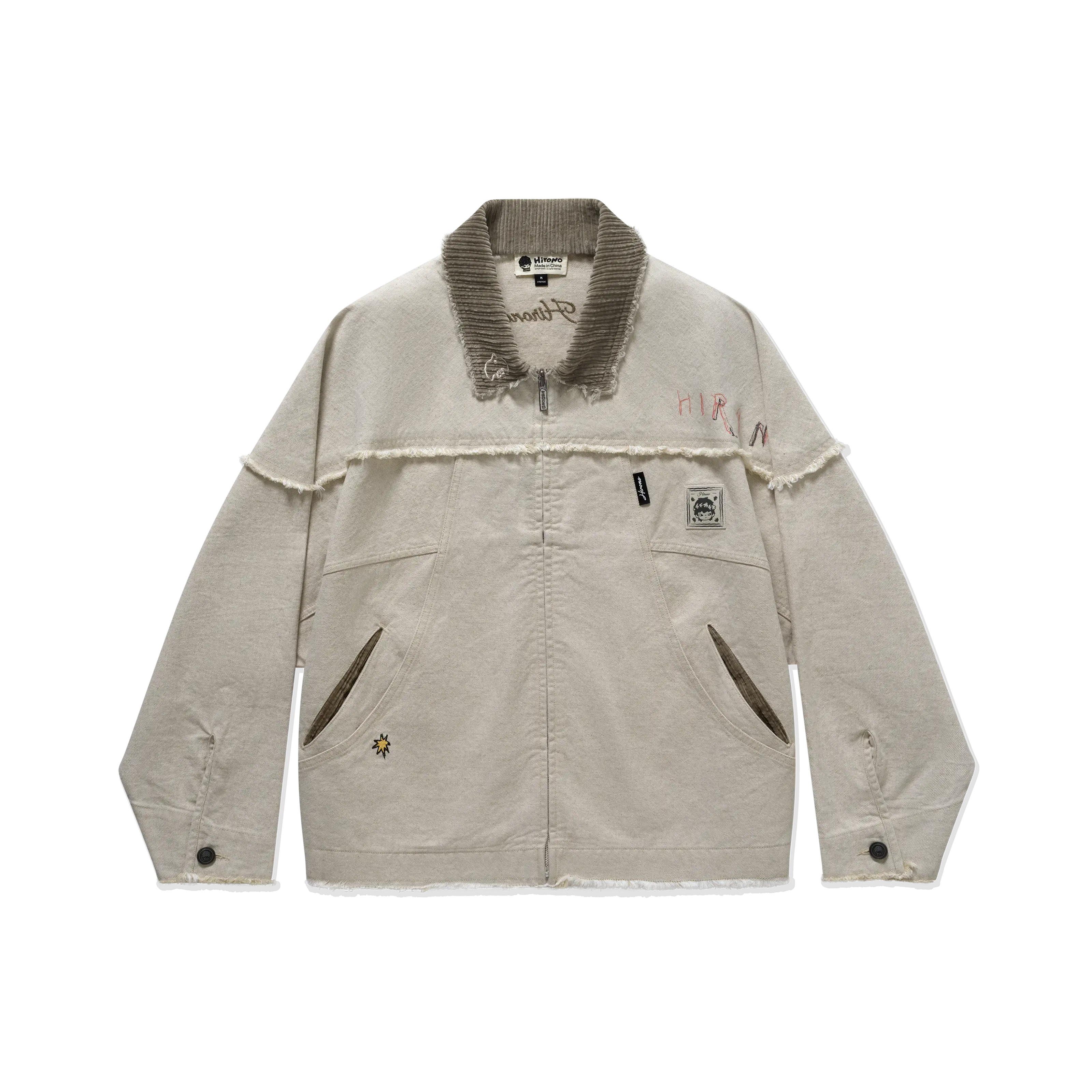Hirono Whisper Within - Graffiti Twill Jacket Beige
