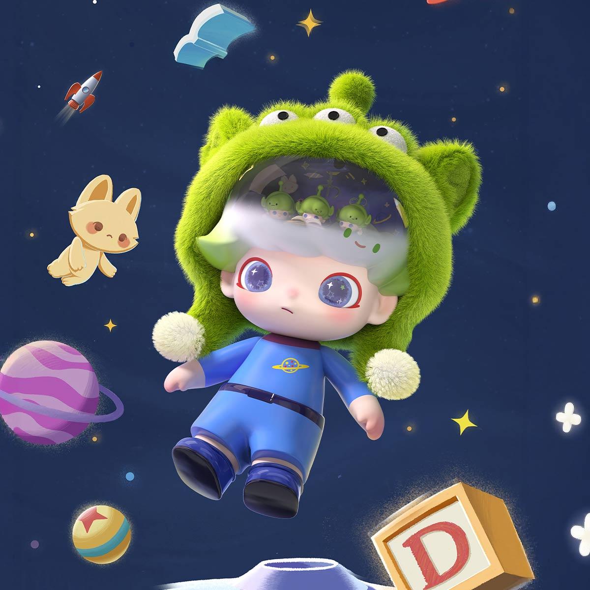 MEGA JUST DIMOO 400% PIXAR-Alien